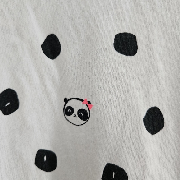 Jumping Beans all day play dress, Size 6x, Black and white panda design - Picture 4 of 4